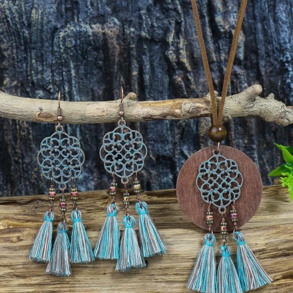 Necklace jewelry earrings set - Picture 2 of 7